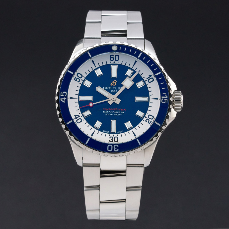 Breitling Superocean, A17375E71C1A1, 42mm, 2022, Steel, Blue dial, Fullset, 1y warranty