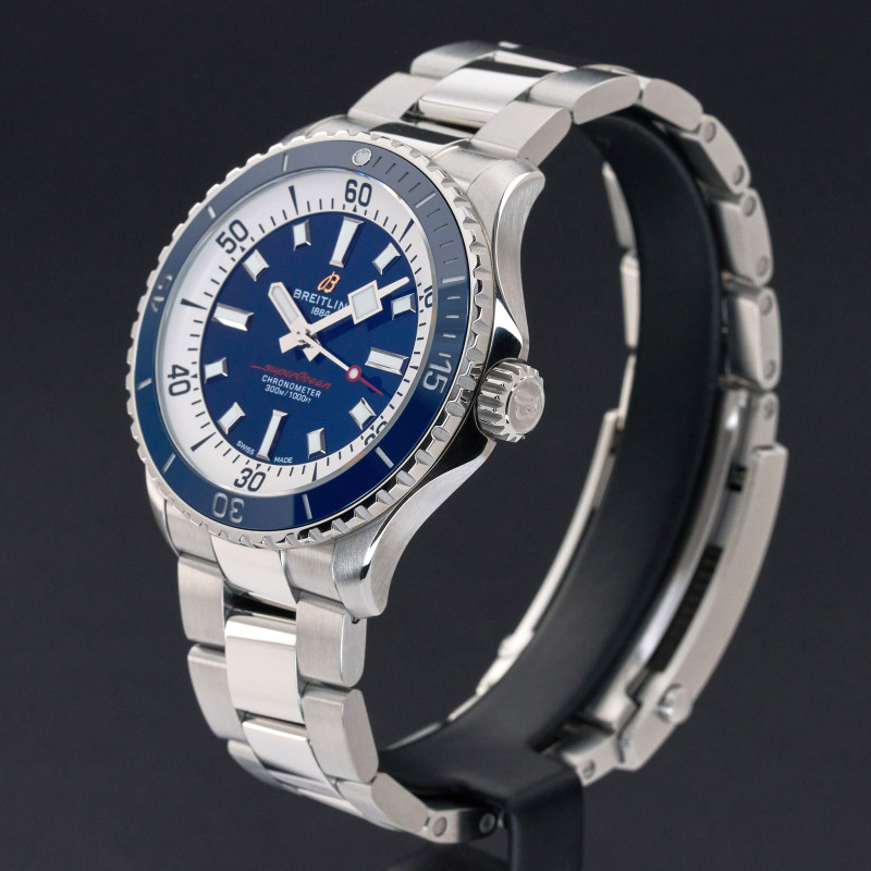 Breitling Superocean, A17375E71C1A1, 42mm, 2022, Steel, Blue dial, Fullset, 1y warranty