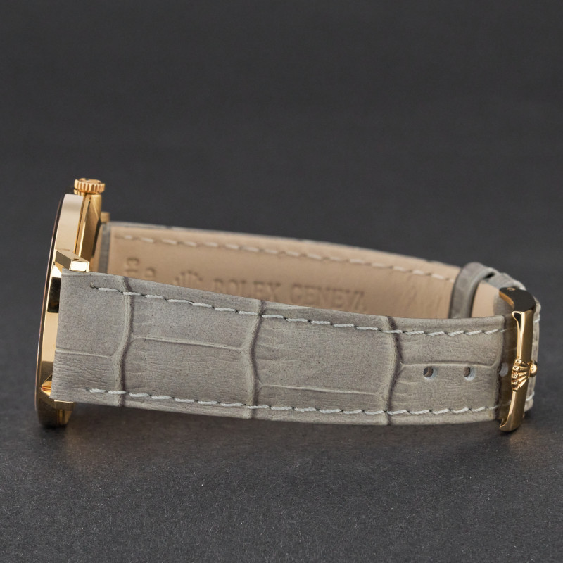 Rolex Cellini, 4112/8, 32mm, 1990, Yellow gold, White Roman dial, Fullset, 1y warranty