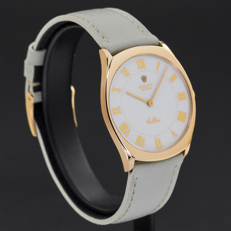 Rolex Cellini, 4133, 31mm, 1981, Yellow gold, White Roman dial, Fullset, 1y warranty
