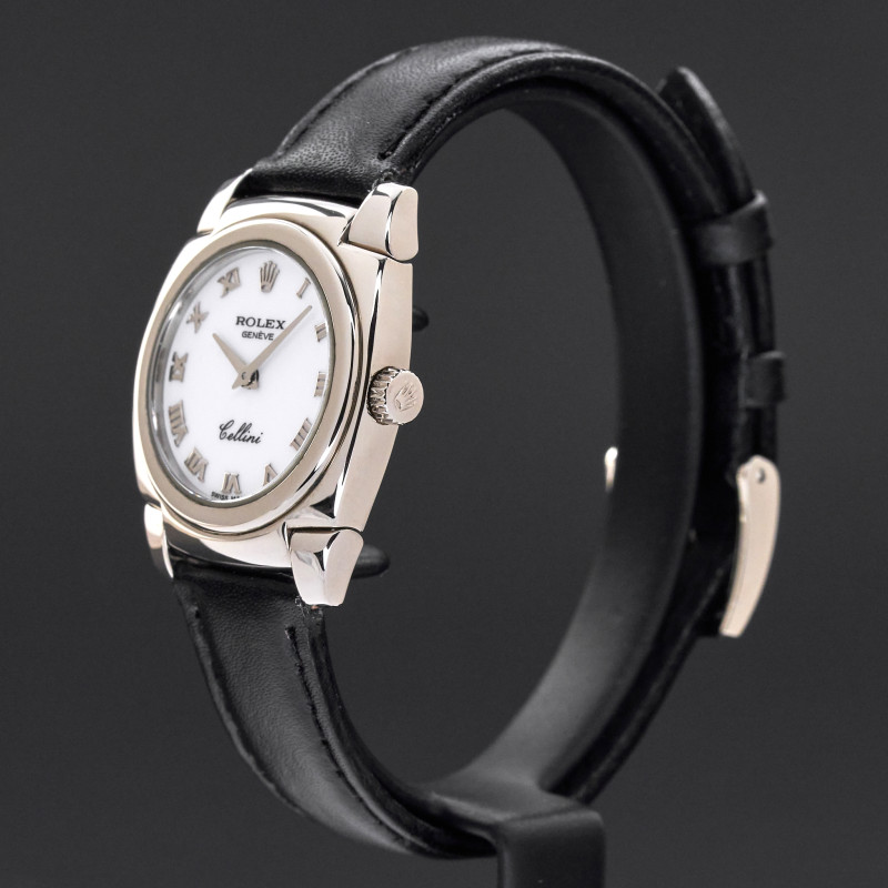 Rolex Cellini Cestello, 5310, 26mm, 2001, White gold, White Roman dial, Fullset, 1y warranty