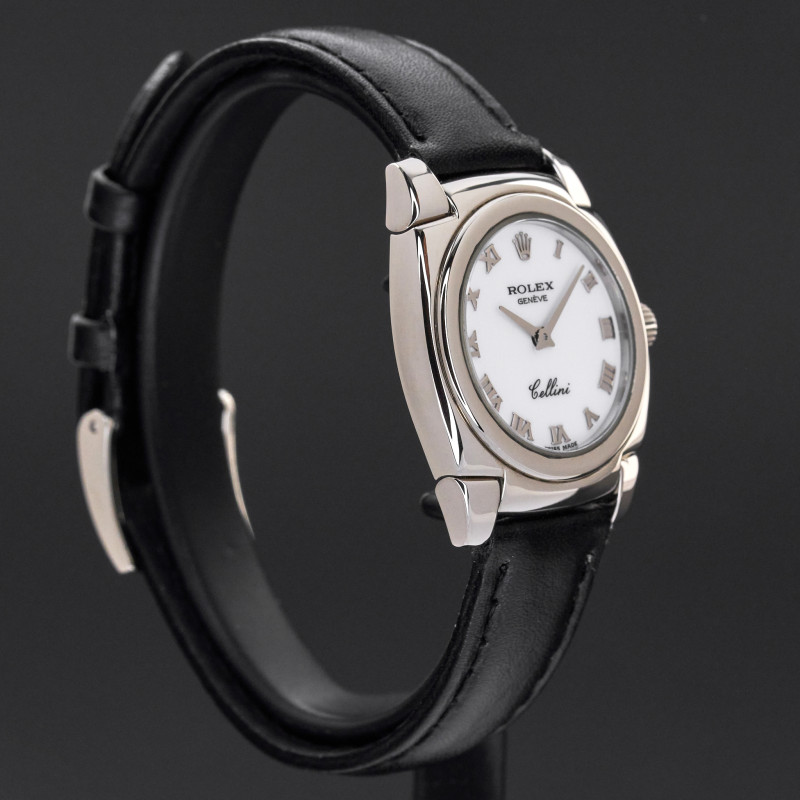 Rolex Cellini Cestello, 5310, 26mm, 2001, White gold, White Roman dial, Fullset, 1y warranty