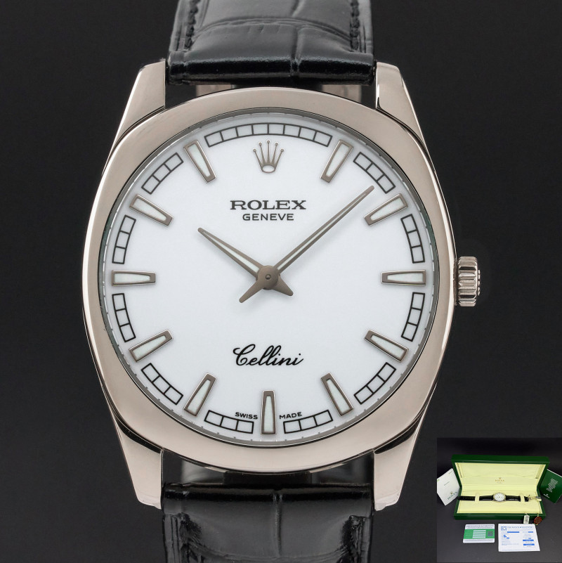 Rolex Cellini Danaos, 4243/9, 38mm, 2006, White gold, White dial, Fullset, 1y warranty