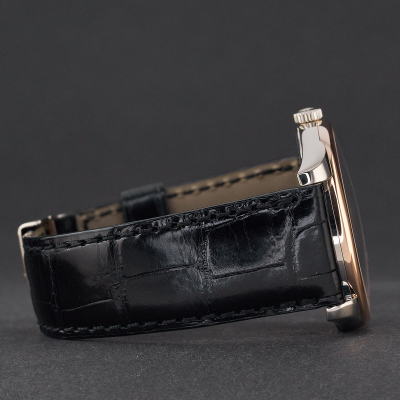 Rolex Cellini Danaos, 4243/9BIC, 38mm, 2006, Rose/White gold, Black/Bronze Arabic dial, Fullset, 1y warranty