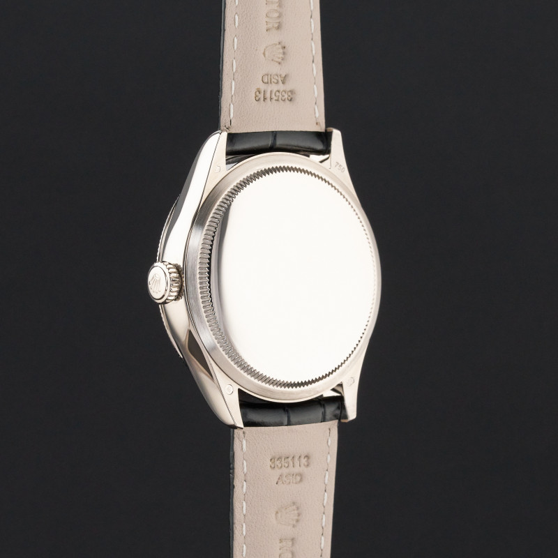 Rolex Cellini Dual Time, 50529, 39mm, 2020, White gold, Black Guilloche dial, Fullset, 1y warranty