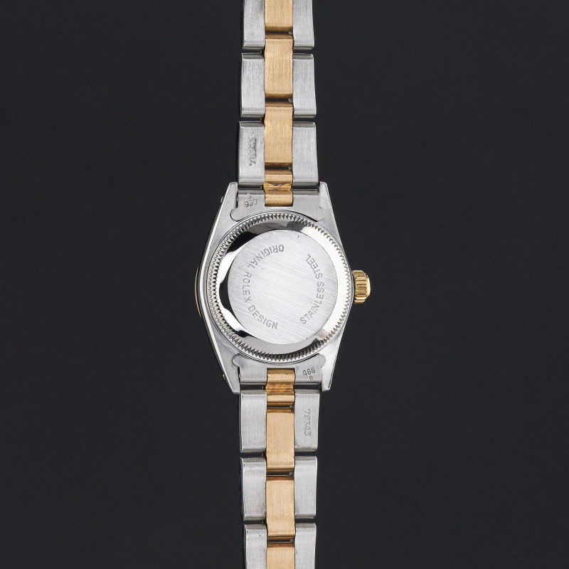 Rolex Oyster Perpetual Lady, 67183, 24mm, 1988, Two-Tone, Blue dial, Fullset, 1y warranty