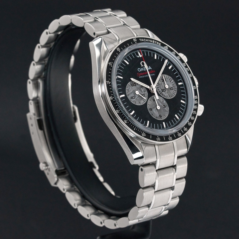 Omega Speedmaster Professional Moonwatch, Apollo Soyuz, 311.30.42.30.99.001, 42mm, 2017, Steel, Black Meteorite dial, Fullset, 1y warranty