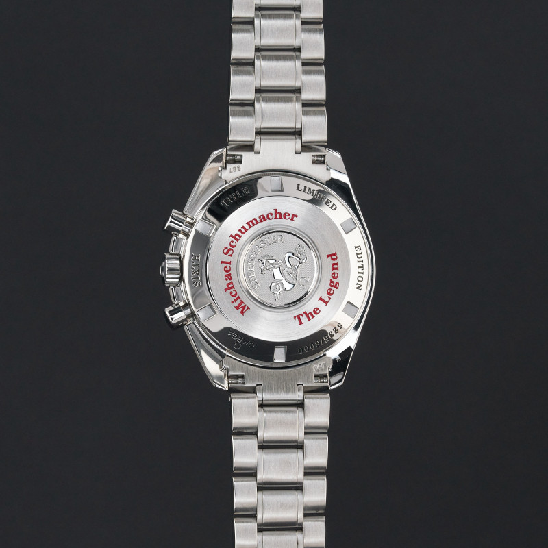 Omega Speedmaster Schumacher Legend, 3559.32, 42mm, 2005, Steel, Silver dial, Fullset, 1y warranty