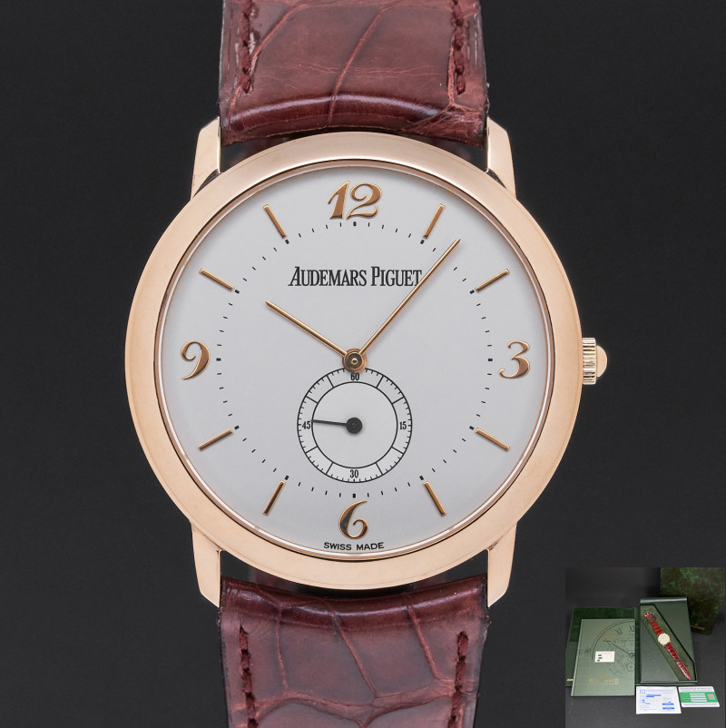 Audemars Piguet Classic, 14952OR, 34mm, Rose gold, Silver Arabic dial, Fullset, 1y warranty