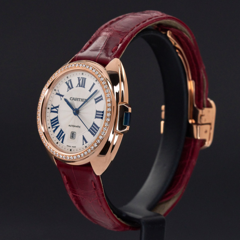 Cartier Clé de Cartier, WJCL0016, 31mm, 2015, Rose gold, Silver Roman dial, Fullset, 1y warranty