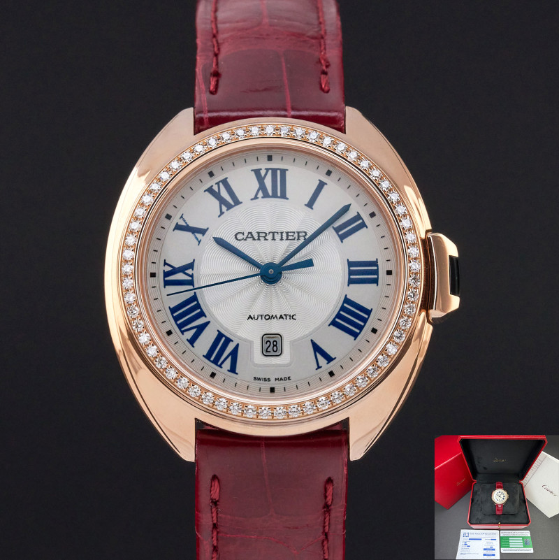 Cartier Clé de Cartier, WJCL0016, 31mm, 2015, Rose gold, Silver Roman dial, Fullset, 1y warranty