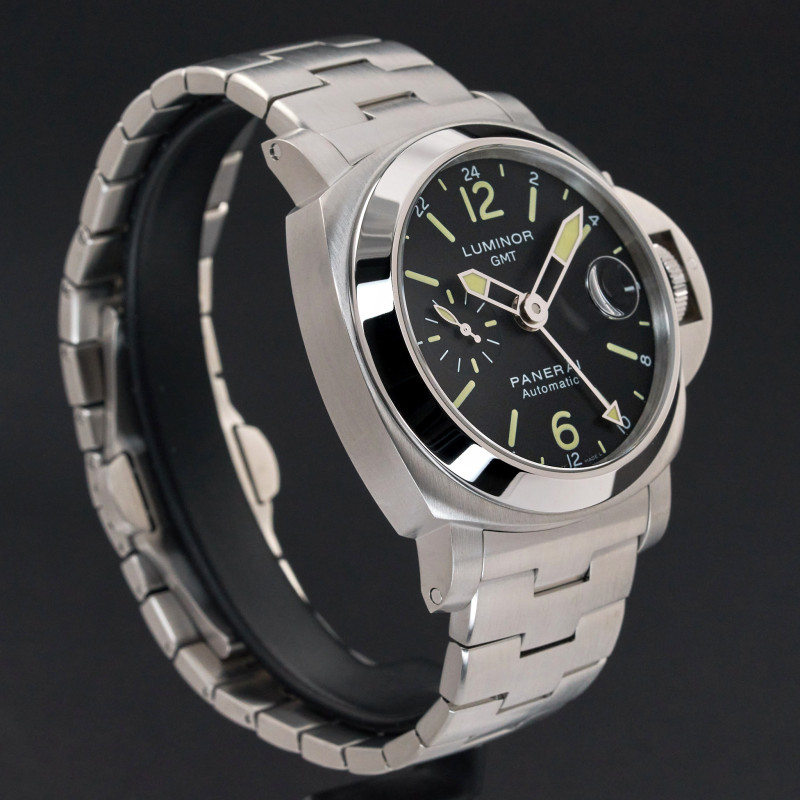 Panerai Luminor GMT, PAM 00297, 44mm, 2016, Steel, Black dial, Fullset, 1y warranty