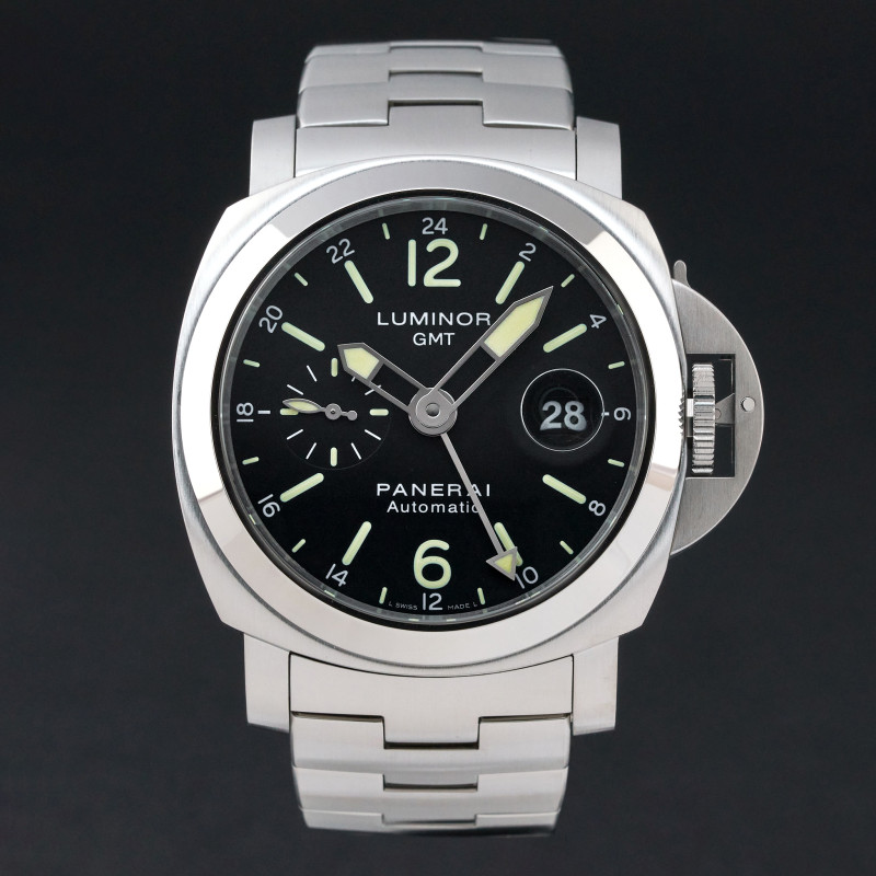 Panerai Luminor GMT, PAM 00297, 44mm, 2016, Steel, Black dial, Fullset, 1y warranty