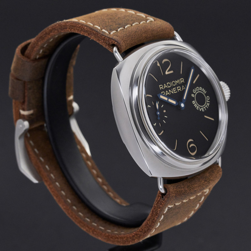 Panerai Radiomir 8 Days, PAM 00992, 45mm, 2021, Steel, Black Arabic dial, Fullset, 1y warranty