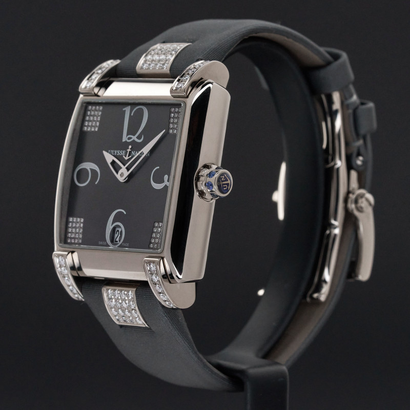 Ulysse Nardin Caprice, 130-91, 34mm, White gold, Grey Arabic dial, Docs, 1y warranty