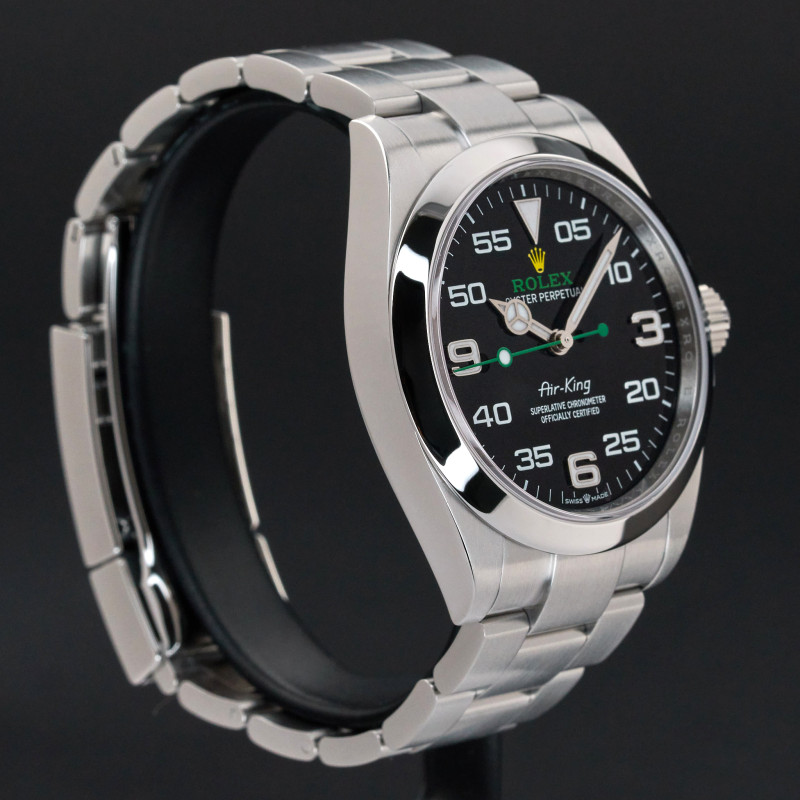 Rolex Air King, 126900, 40mm, 2024, Steel, Black Arabic dial, Fullset, Official warranty