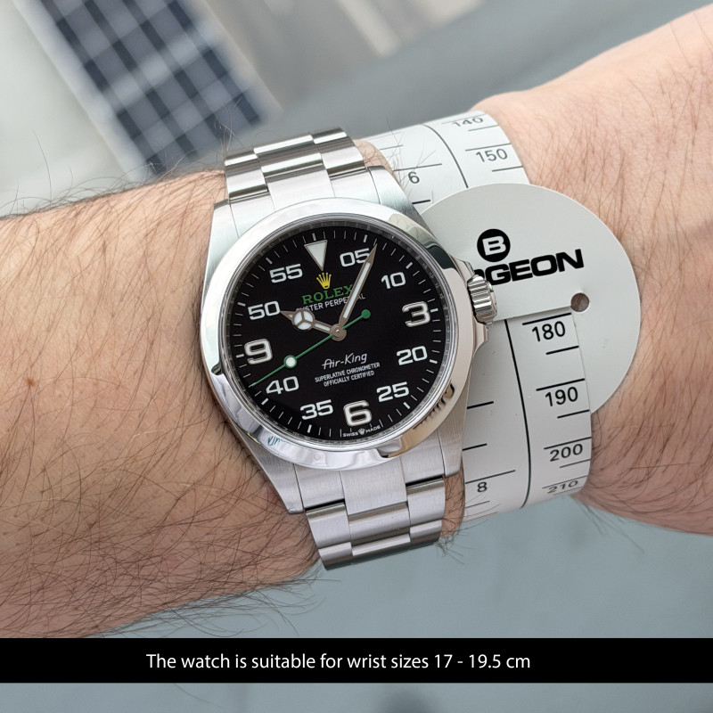 Rolex Air King, 126900, 40mm, 2024, Steel, Black Arabic dial, Fullset, Official warranty