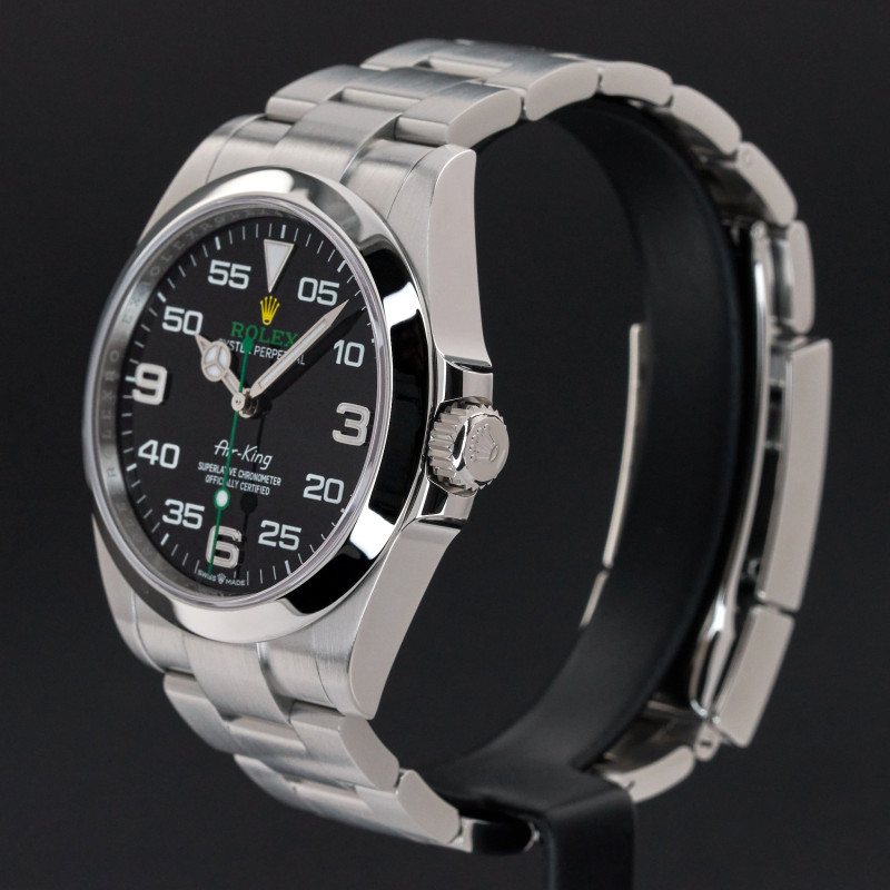 Rolex Air King, 126900, 40mm, 2024, Steel, Black Arabic dial, Fullset, Official warranty