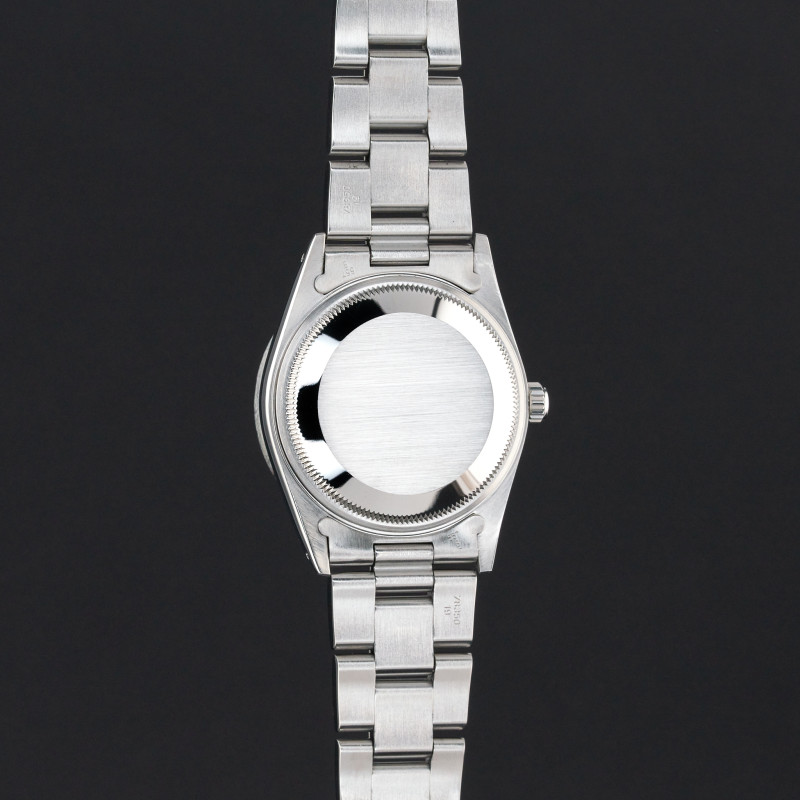 Rolex Oyster Perpetual Date, 15210, 34mm, 1991, Steel, Salmon Arabic dial, Fullset, 1y warranty