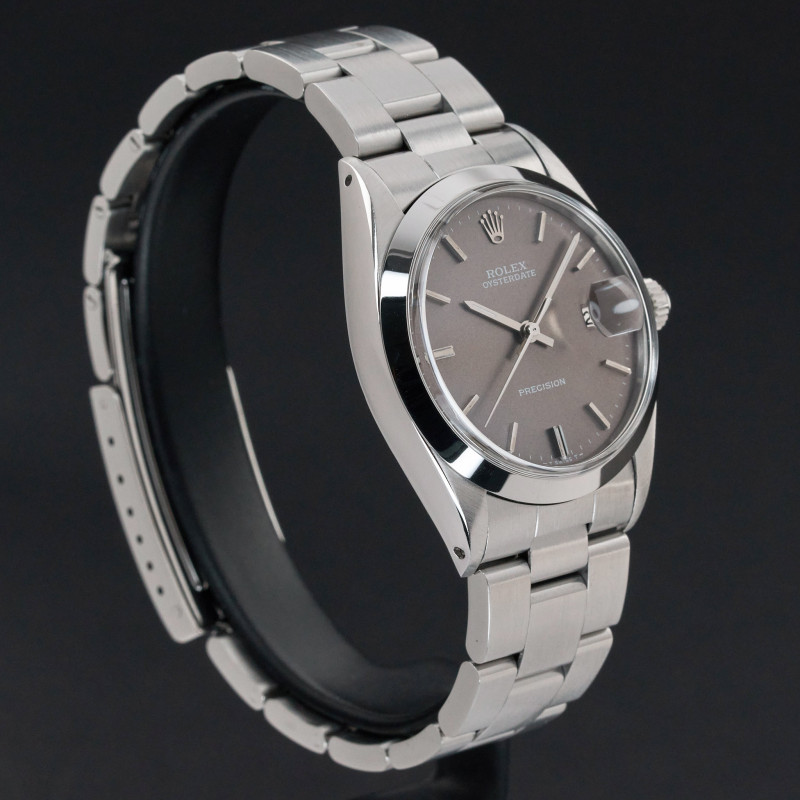 Rolex Oysterdate Precision, 6694, 34mm, 1969, Steel, Grey dial, Fullset, 1y warranty