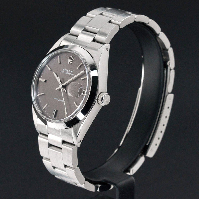 Rolex Oysterdate Precision, 6694, 34mm, 1969, Steel, Grey dial, Fullset, 1y warranty