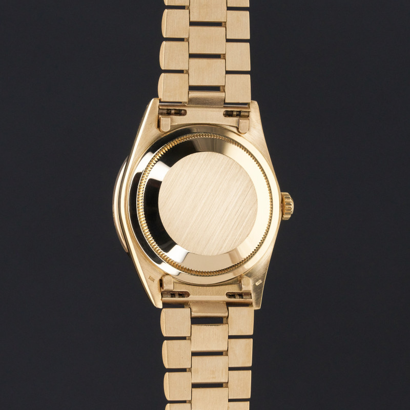 Rolex Day Date President, 18238, 36mm, 1991, Yellow gold, Blue Vignette Small Diamond dial, Fullset, 1y warranty