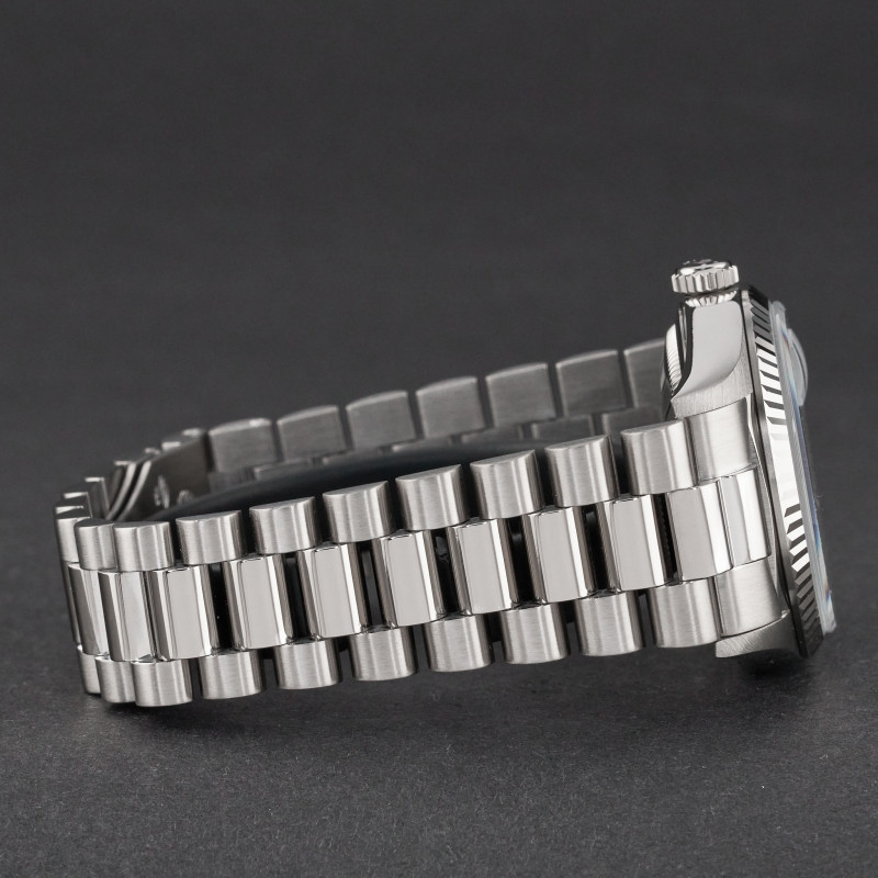Rolex Day Date President, 18239, 36mm, 1999, White gold, Grey Jubilee Big Diamond dial, Fullset, 1y warranty