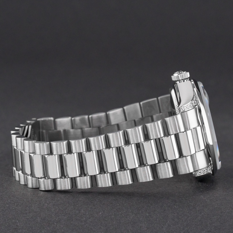 Rolex Day Date President, 18296, 36mm, 1995, Platinum, Blue Myriad Big Diamond dial, Fullset, 1y warranty