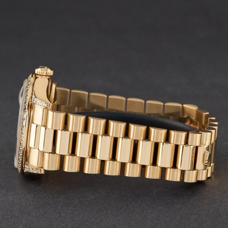 Rolex Day Date President, 18388, 36mm, 1991, Yellow gold, Champagne String Diamond dial, Fullset, 1y warranty