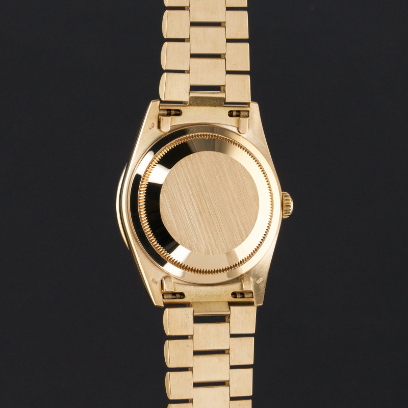 Rolex Day Date President, 18388, 36mm, 1991, Yellow gold, Champagne String Diamond dial, Fullset, 1y warranty