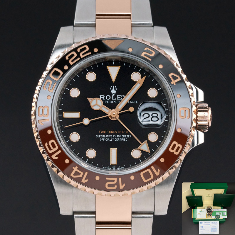 Rolex GMT-Master II, 126711CHNR, 40mm, 2019, Two-Tone, Black dial, Fullset, 1y warranty