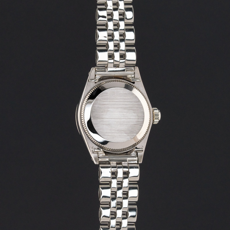Rolex Lady Datejust, 6517, 25mm, 1971, White gold, Blue Small Diamond dial, Box, 1y warranty