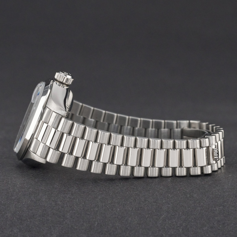 Rolex Lady Datejust, 69166, 26mm, 1997, Platinum, Blue Myriad Big Diamond dial, Fullset, 1y warranty