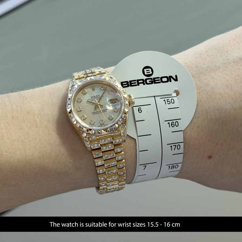 Rolex Lady Datejust, 69178, 26mm, 1993, Yellow gold, MOP Big Diamond dial, Fullset, 1y warranty