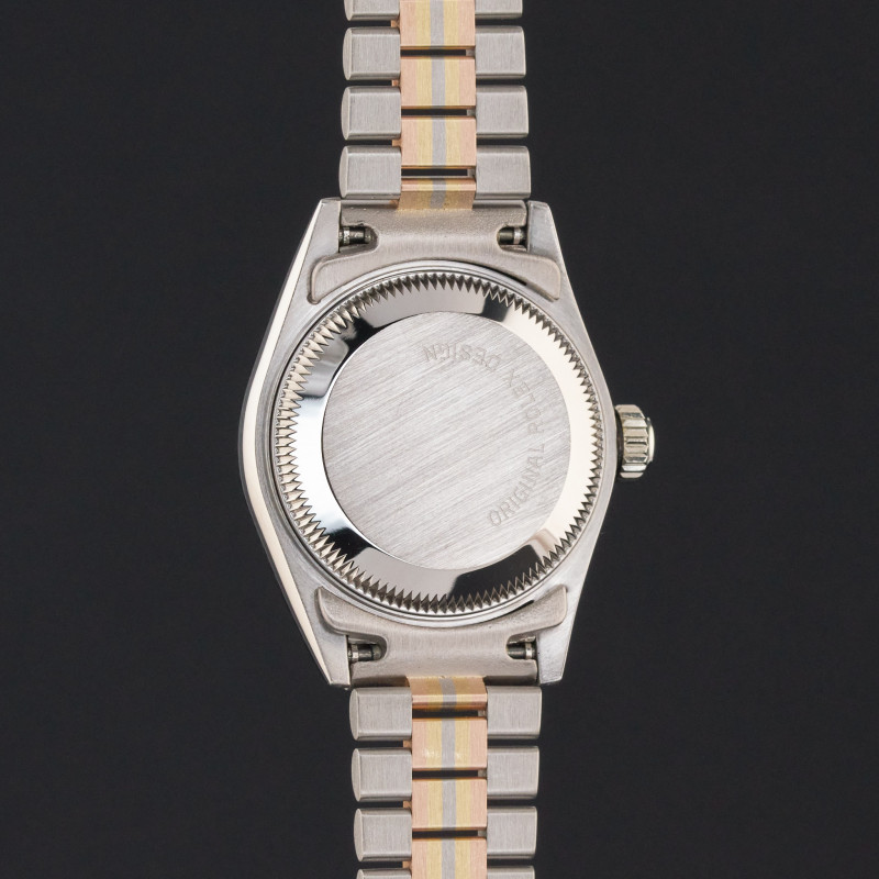 Rolex Lady Datejust, Rare TRIDOR, 69179, 26mm, 1988, Salmon Small Diamond dial, Fullset, 1y warranty