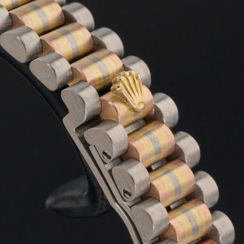 Rolex Lady Datejust, Rare TRIDOR, 69179, 26mm, 1988, Salmon Small Diamond dial, Fullset, 1y warranty