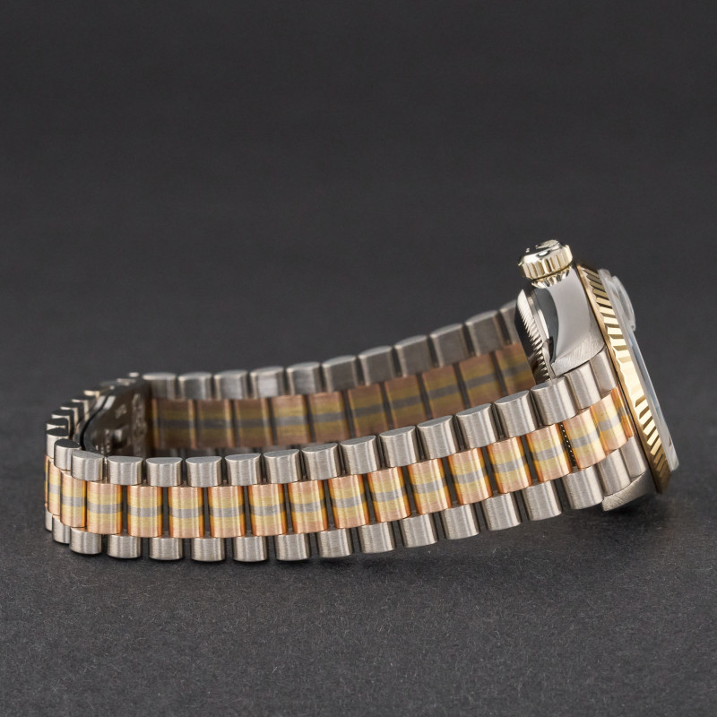 Rolex Lady Datejust, Rare TRIDOR, 69179, 26mm, 1989, Grey Jubilee Small Diamond dial, Fullset, 1y warranty