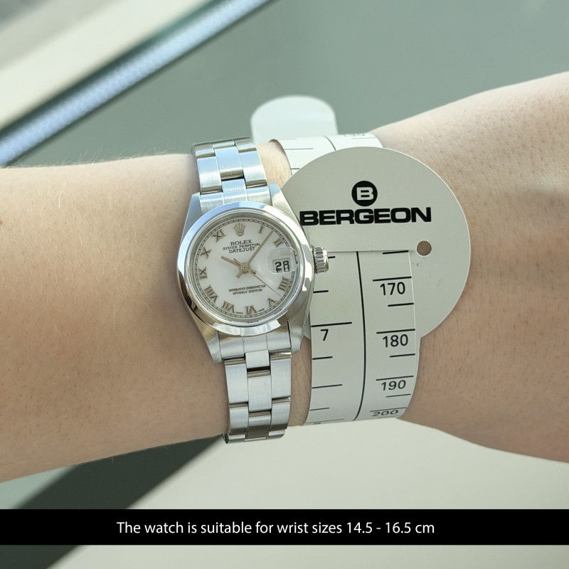 Rolex Oyster Perpetual Lady Date, 79160, 26mm, 2000, Steel, White Roman dial, Fullset, 1y warranty