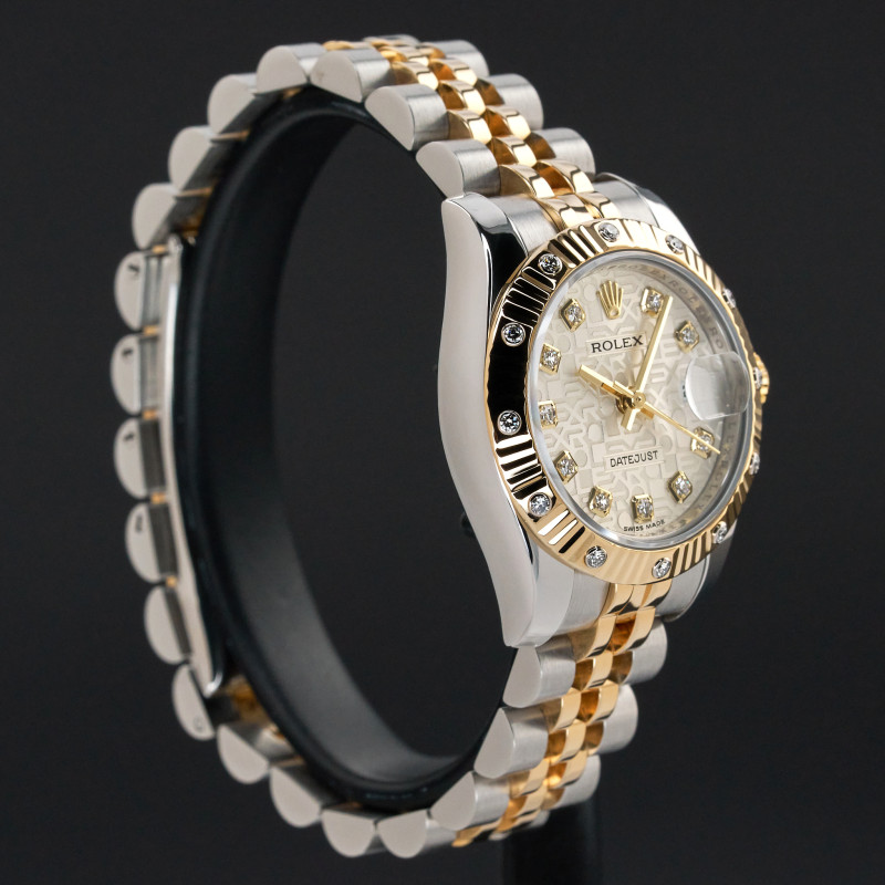 Rolex Lady Datejust, 179313, 26mm, 2008, Two-Tone, Silver Jubilee Diamond dial, Box, 1y warranty