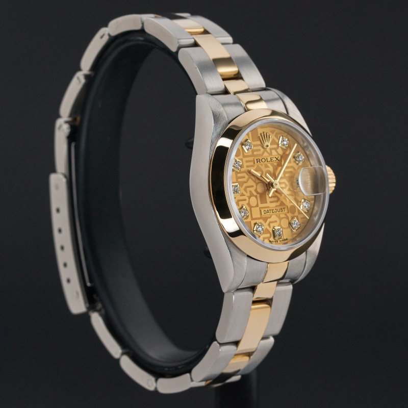 Rolex Lady Datejust, 79163, 26mm, 1999, Two-Tone, Champagne Jubilee Big Diamond dial, Fullset, 1y warranty