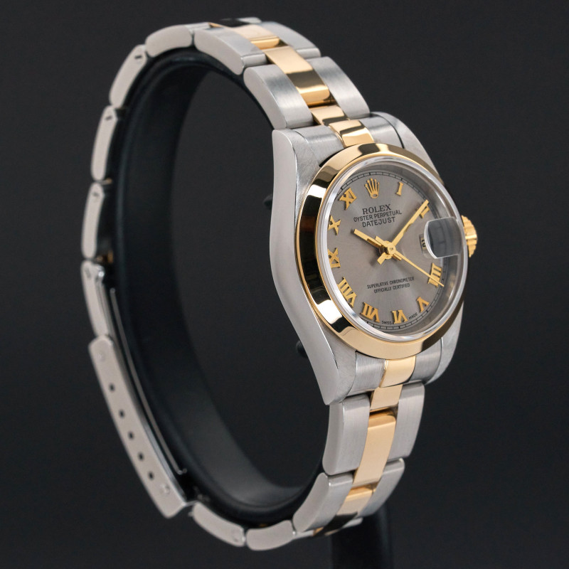 Rolex Lady Datejust, 79163, 26mm, 2000, Two-Tone, Grey Roman dial, Fullset, 1y warranty