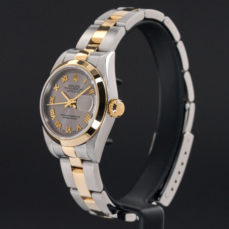 Rolex Lady Datejust, 79163, 26mm, 2000, Two-Tone, Grey Roman dial, Fullset, 1y warranty