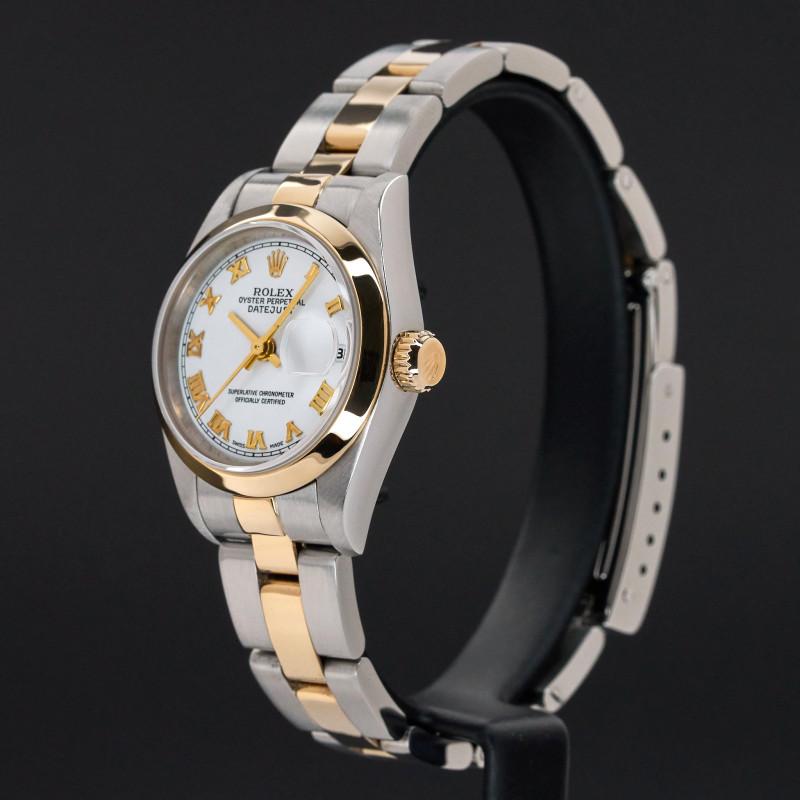 Rolex Lady Datejust, 79163, 26mm, 2000, Two-Tone, White Roman dial, Box, 1y warranty