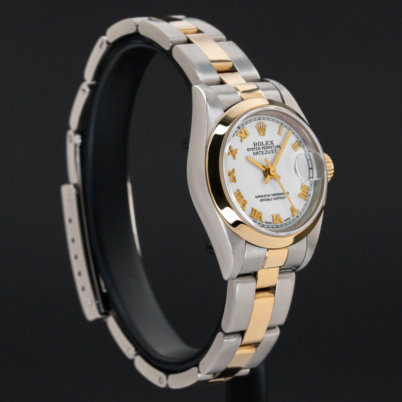 Rolex Lady Datejust, 79163, 26mm, 2000, Two-Tone, White Roman dial, Box, 1y warranty