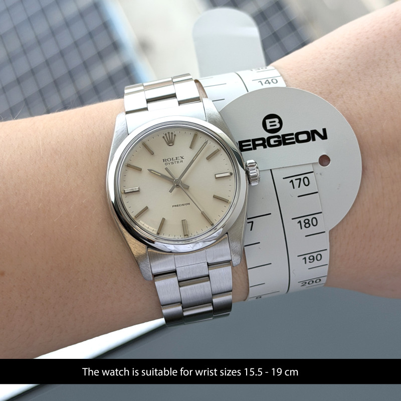 Rolex Oyster Precision, 6426, 34mm, 1984, Steel, Silver dial, Fullset, 1y warranty