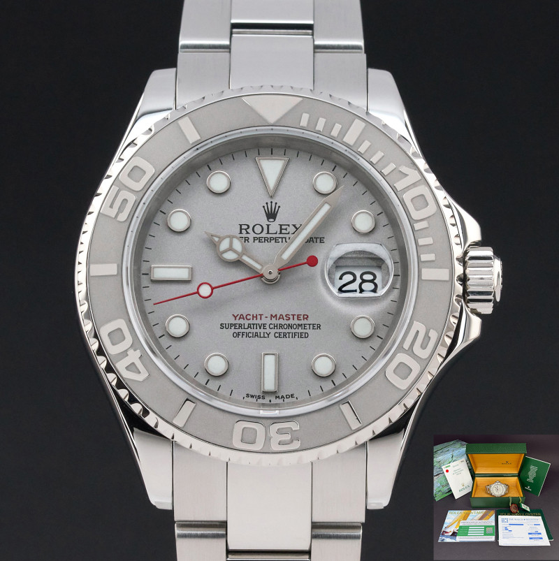 Rolex Yacht-Master, 16622, 40mm, 2003, Steel, Silver dial, Fullset, 1y warranty